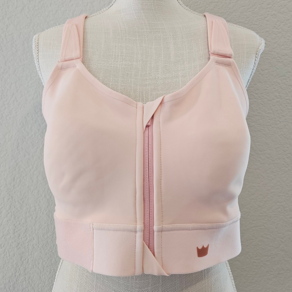 SHEFIT Ultimate Sports Bra Pink Gold Marble High Impact Size 3Luxe NWOT